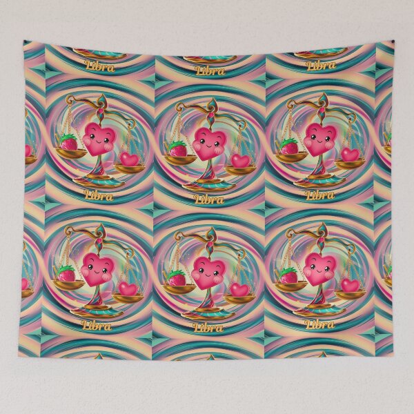 Item preview, Libra Zodiac, heart shape designed and sold by ZodiacWonders.