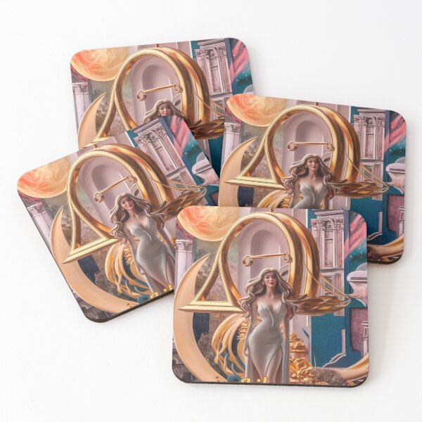 Item preview, Libra Zodiac, whimsical lady, celestial woman designed and sold by ZodiacWonders.