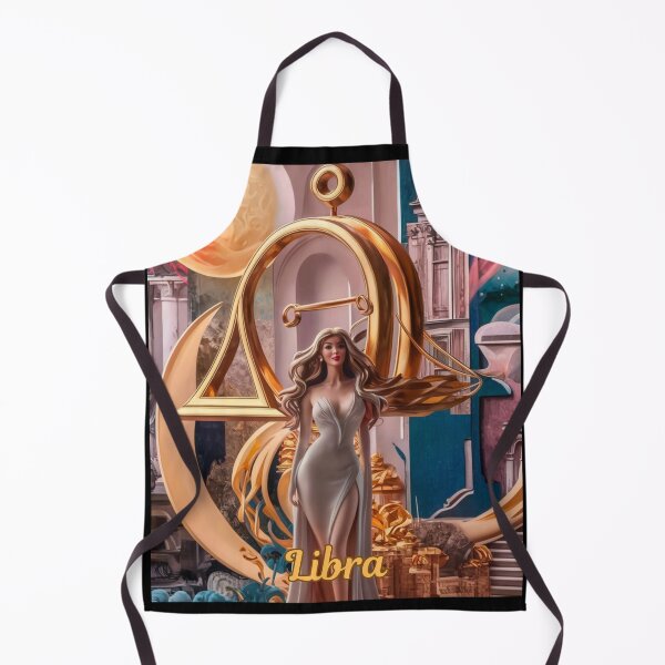Item preview, Libra Zodiac, whimsical lady, celestial woman designed and sold by ZodiacWonders.