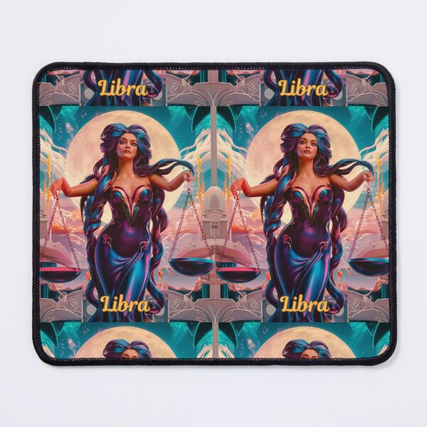 Item preview, Libra Zodiac, whimsical lady, celestial woman designed and sold by ZodiacWonders.