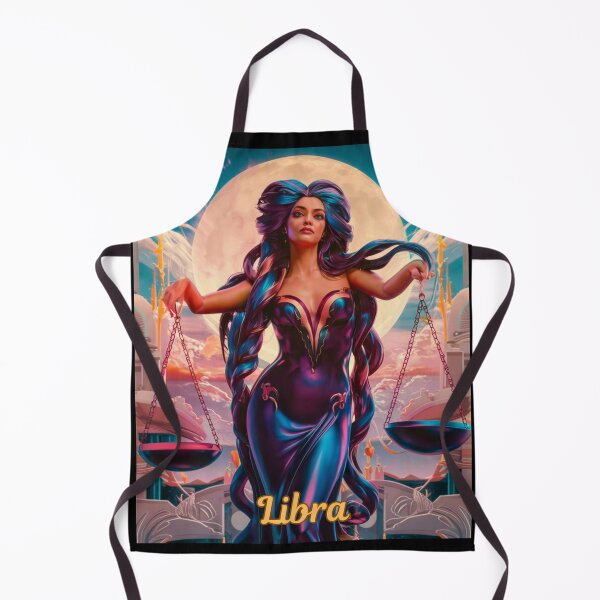 Item preview, Libra Zodiac, whimsical lady, celestial woman designed and sold by ZodiacWonders.