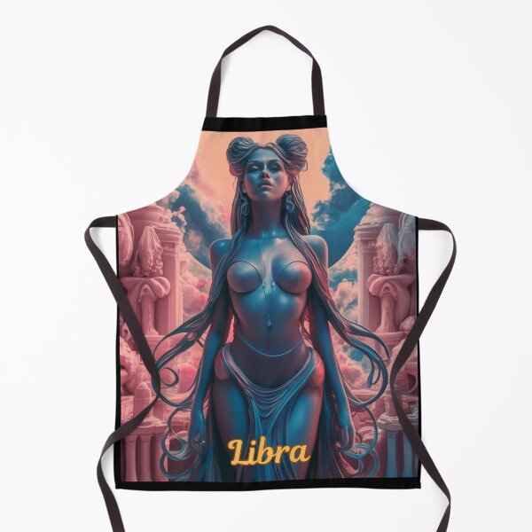 Item preview, Libra Zodiac, whimsical lady, celestial woman designed and sold by ZodiacWonders.