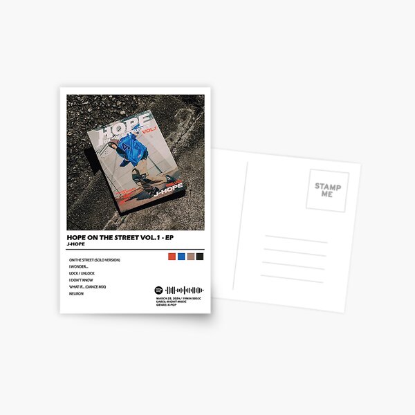 Item preview, j-hope "Hope On The Street" Album Cover Art designed and sold by EPcreates.
