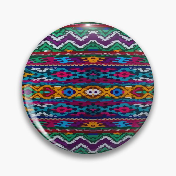 Item preview, Colorful rebozo embroidery maximalist decor multicolor stripes vibrant boho chic decor designed and sold by T-Mex.