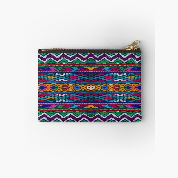 Item preview, Colorful rebozo embroidery maximalist decor multicolor stripes vibrant boho chic decor designed and sold by T-Mex.