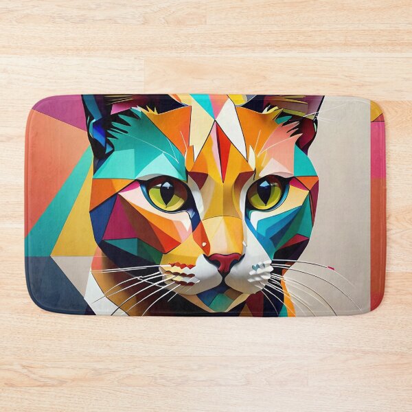 Artikelvorschau, Abstract Geometric Cat Art Pattern entworfen und verkauft von TheArtOfPat.