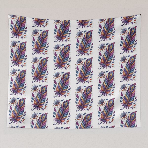 Item preview, Funky Boho Feather designed and sold by PaperieJennifer.
