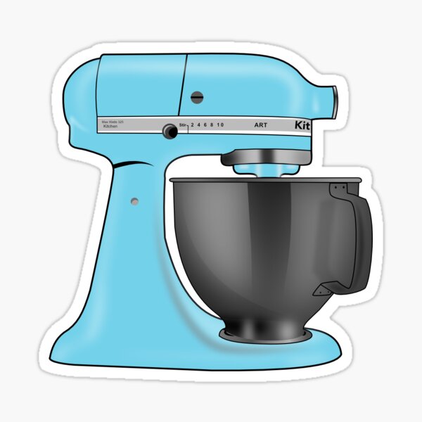 Kitchen Aid Mixer Pastel Blue Sticker