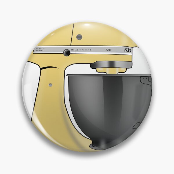 Item preview, Kitchen Aid Mixer Pastel Yellow designed and sold by digidrawdude.