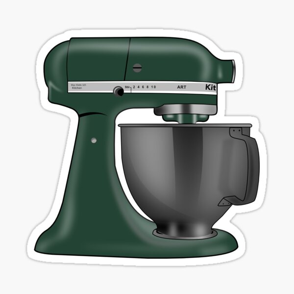 Kitchen Aid Mixer Green Sticker