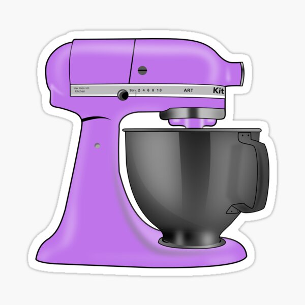 Kitchen Aid Mixer Pastel Pink Sticker