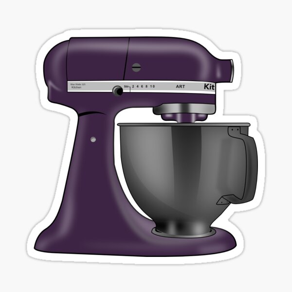 Kitchen Aid Mixer Purple Sticker