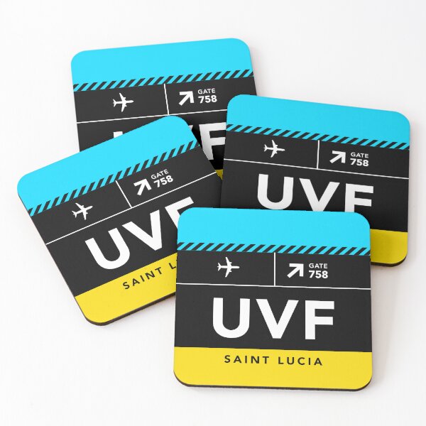 Item preview, 758 UVF St. Lucia Airport Code designed and sold by Uppercase Tees.