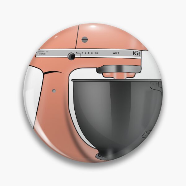 Item preview, Kitchen Aid Mixer Pastel Coral designed and sold by digidrawdude.