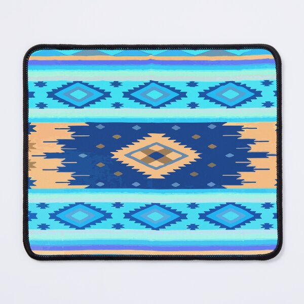Item preview, Sky blue southwest boho chic maximalist decor folk art designed and sold by T-Mex.