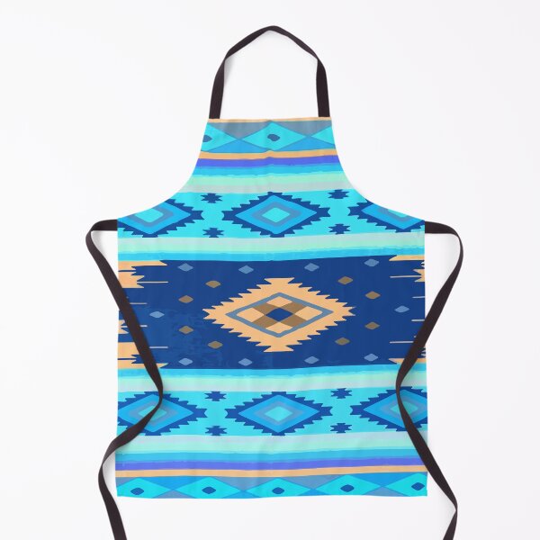 Item preview, Sky blue southwest boho chic maximalist decor folk art designed and sold by T-Mex.