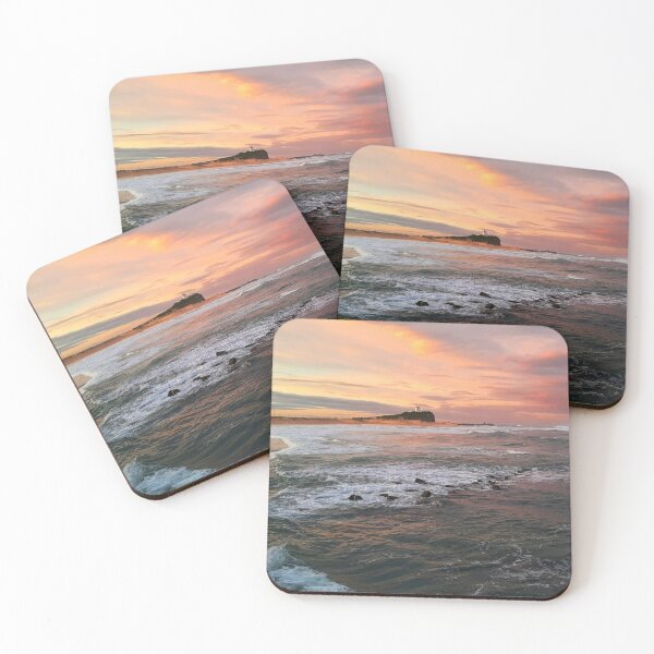 Item preview, Nobby Beach Newcastle Australia at sunset designed and sold by Bellamaree.