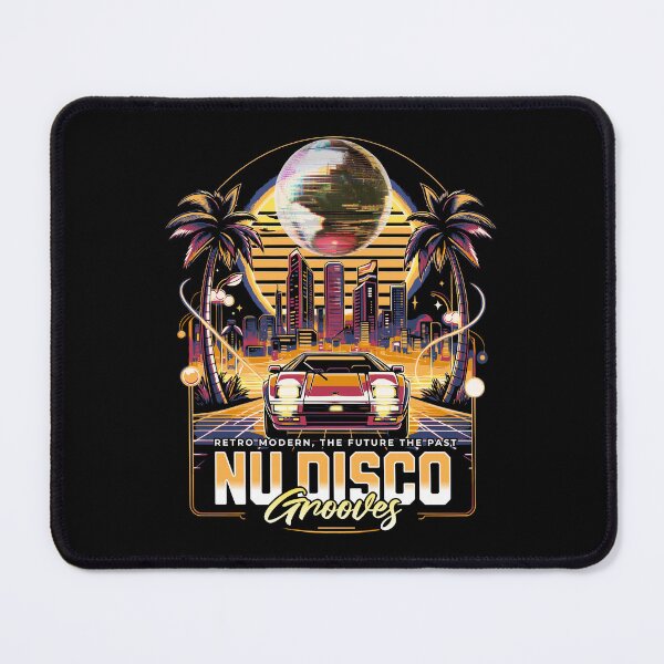 Item preview, NU DISCO - Neon Grooves (yellow) designed and sold by Discothreadz.