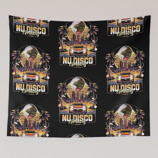 Item preview, NU DISCO  - Neon Grooves (yellow)  designed and sold by Discothreadz.