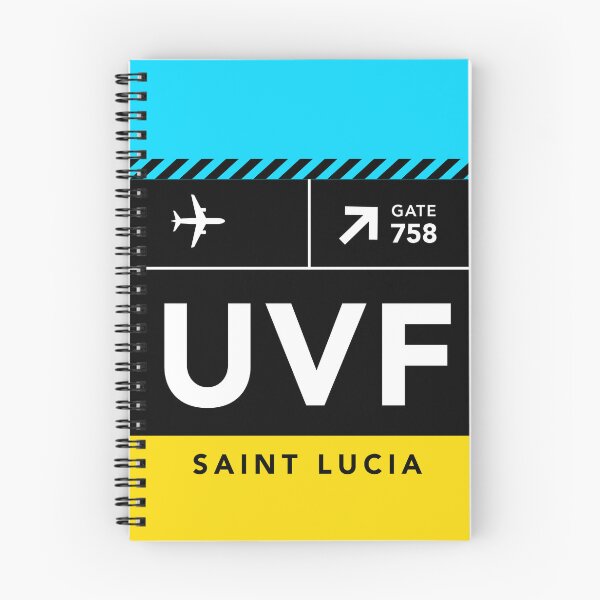 Item preview, 758 UVF St. Lucia Airport Code designed and sold by Uppercase Tees.