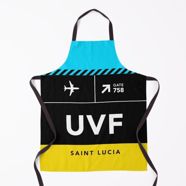 Item preview, 758 UVF St. Lucia Airport Code designed and sold by Uppercase Tees.
