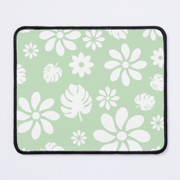 Item preview, White Floral on Green designed and sold by LornaHamel.