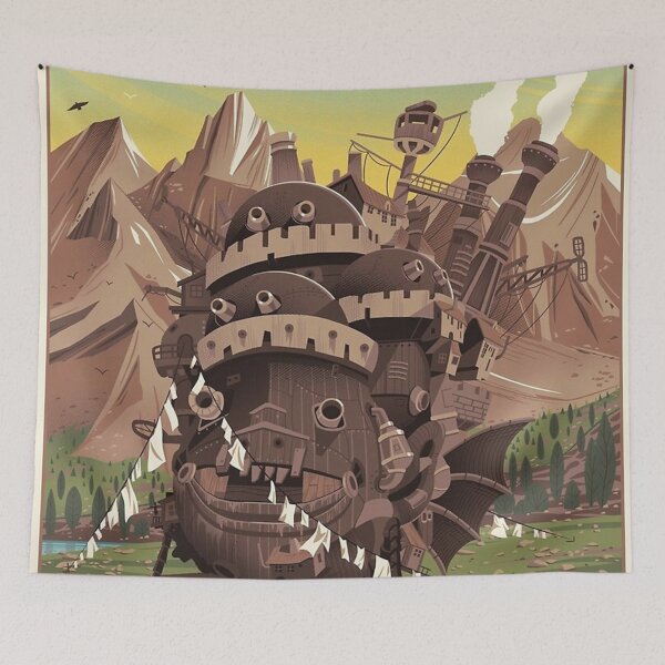 Item preview, vintage howl's moving castle poster designed and sold by langstonc.