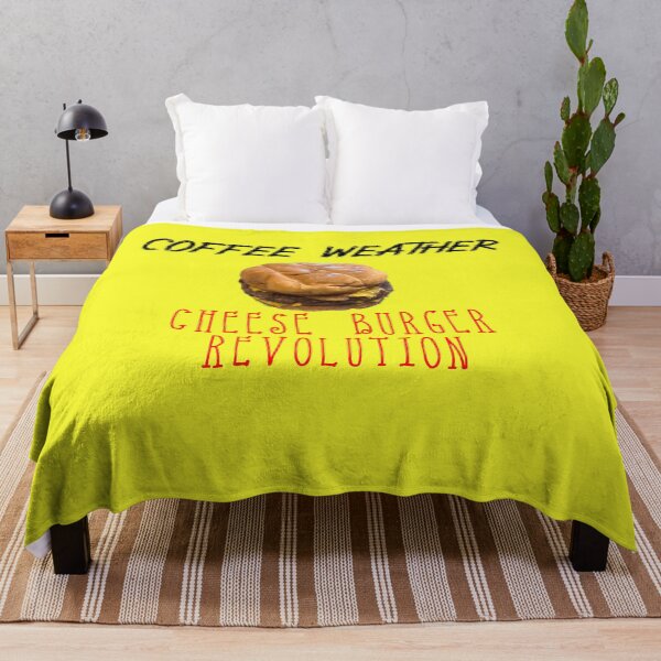 Item preview, Coffee Weather Political Quote Cheesebuger Revolution designed and sold by harwoodkp.