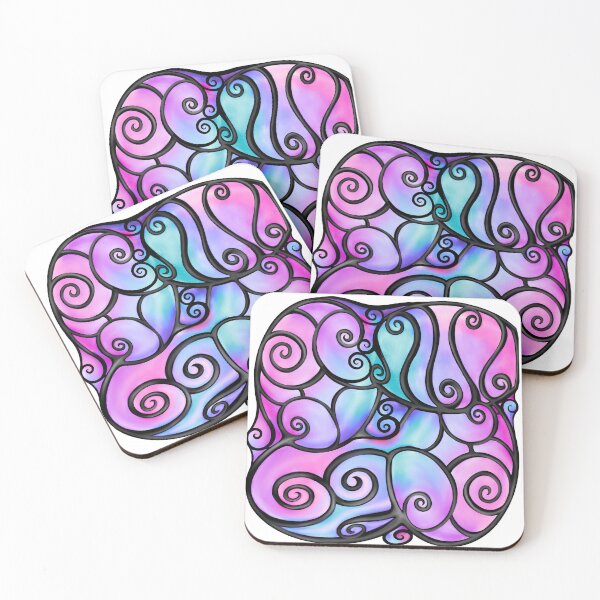 Item preview, Swirly Bubbles in Pink designed and sold by lezell.