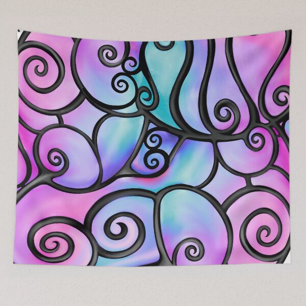 Item preview, Swirly Bubbles in Pink designed and sold by lezell.