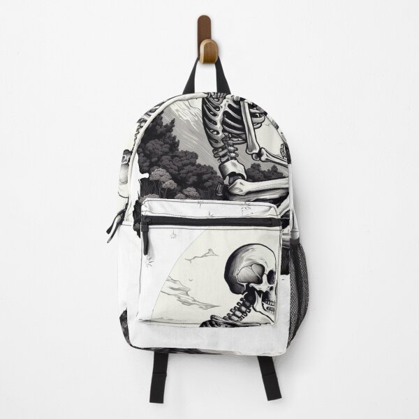 Item preview, Skeleton Lovers, Gothic Romance, Full Moon, Black and White designed and sold by lunaelizabeth.