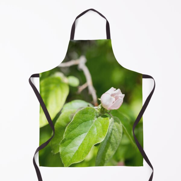 Item preview, A Single Quince Tree Bud in Vibrant Green Leafery designed and sold by Georgia Mizuleva.