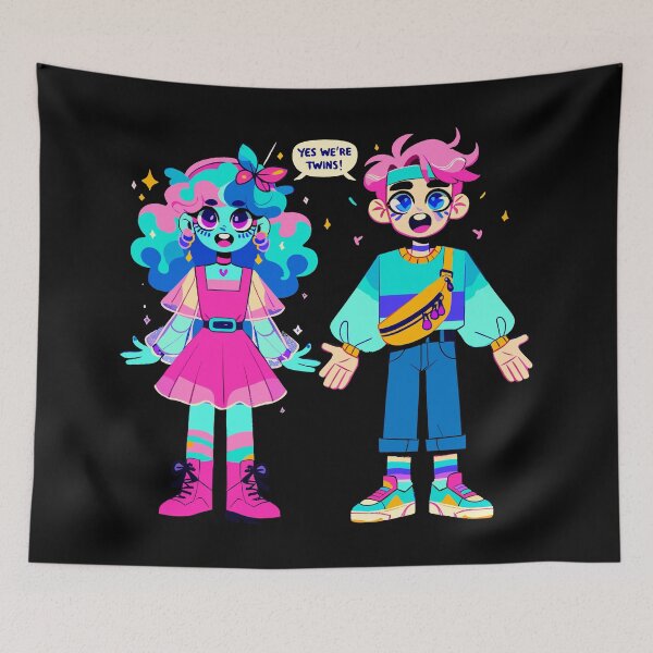 Item preview, we're twins-national siblings day-cute brother and sister designed and sold by toobel.
