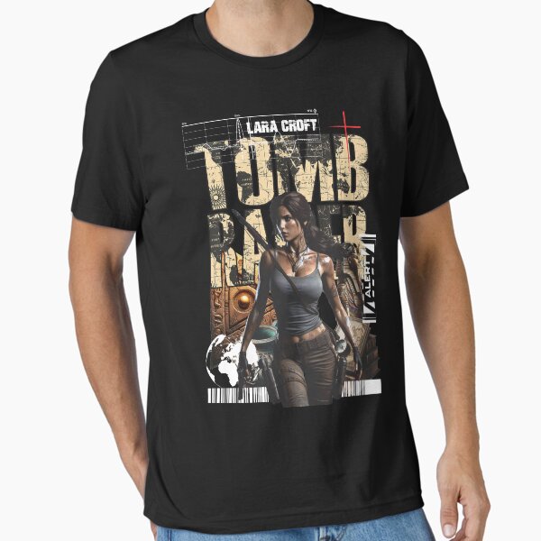 Vista previa del artículo con la obra «Tomb Raider - Gráfico de camiseta», diseñado y vendido por Kyle Pires.
