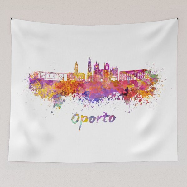 Item preview, Horizonte de Oporto V2 en acuarela designed and sold by paulrommer.