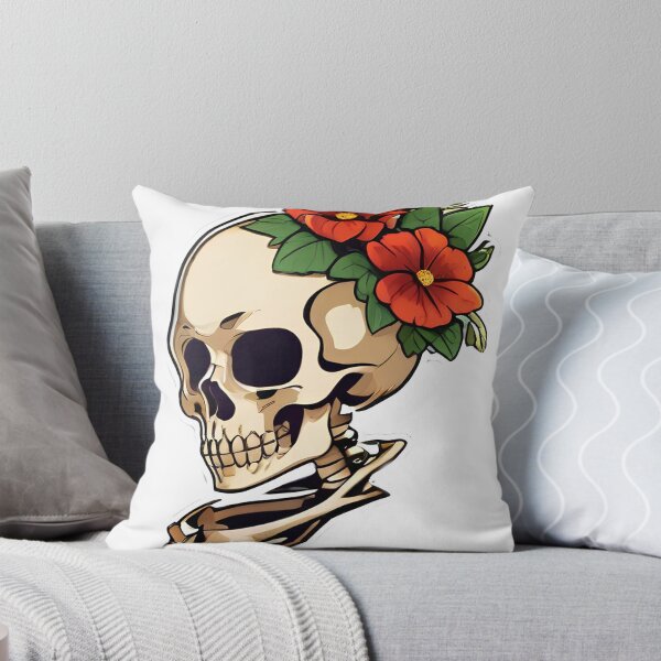Item preview, Skeleton and flowers designed and sold by empty25.