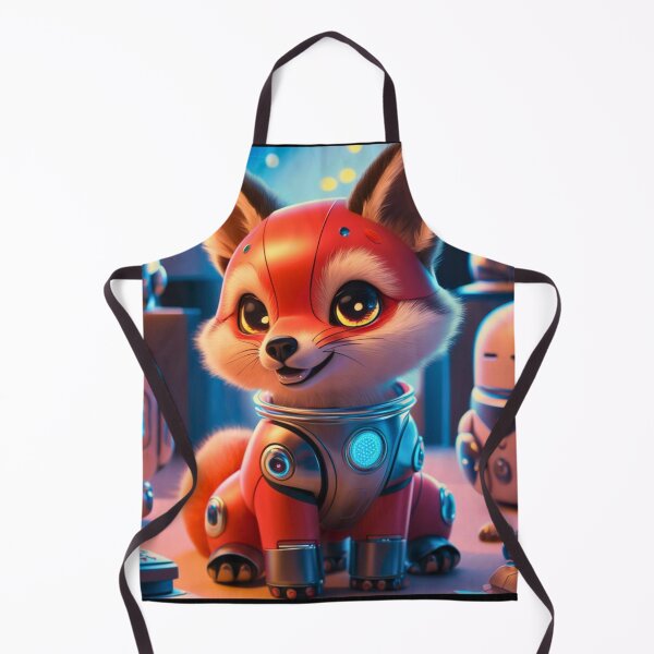 Artikelvorschau, Fuchsporträt. Roboterfuchs entworfen und verkauft von FoxVibes.