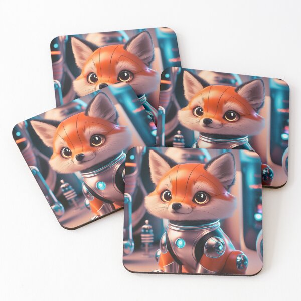 Item preview, Fox Portrait. robot fox designed and sold by FoxVibes.