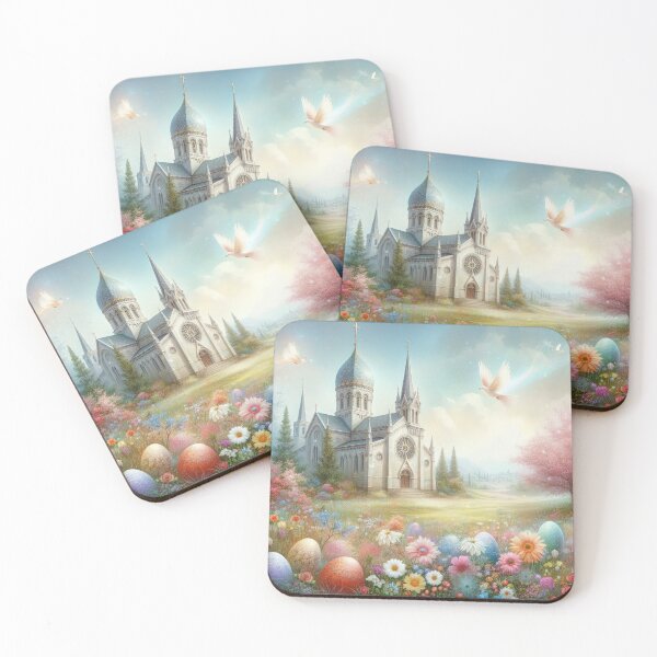 Item preview, easter magical landscape Easter church designed and sold by Expressions-Sel.