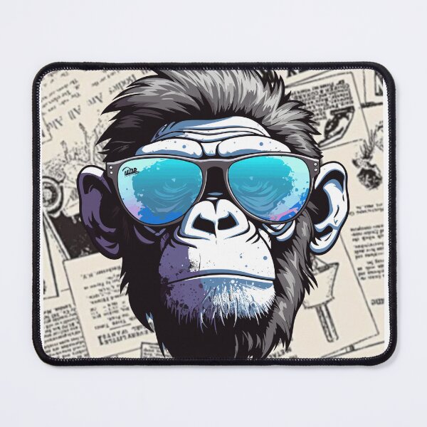 Item preview, Monkey t-shirts, nature t-shirts, cute wildlife t-shirts, vintage style t-shirts. ,newspaper designed and sold by BeYourself1993.