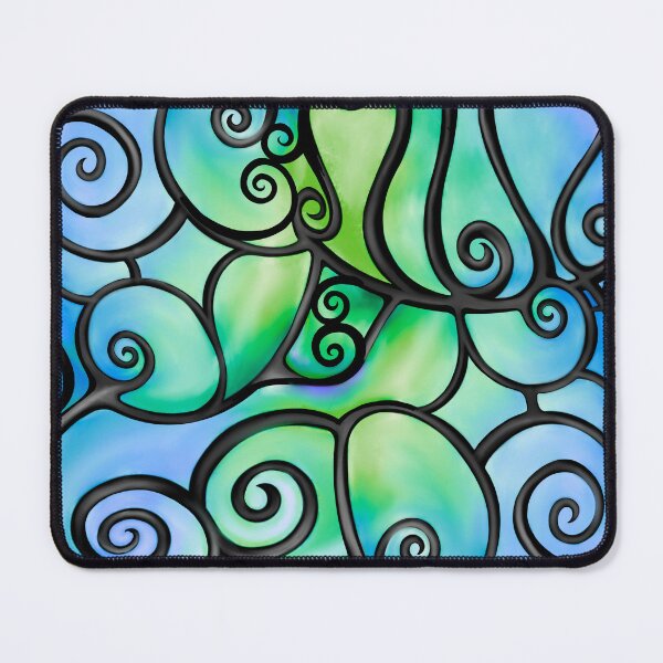 Item preview, Swirly Bubbles in Blue designed and sold by lezell.