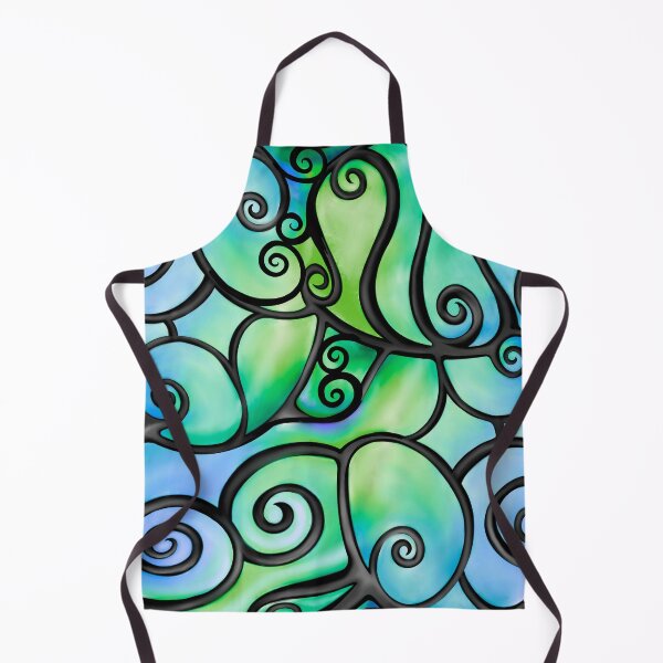 Item preview, Swirly Bubbles in Blue designed and sold by lezell.