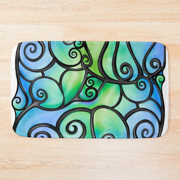 Item preview, Swirly Bubbles in Blue designed and sold by lezell.