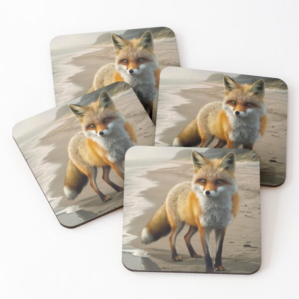 Item preview, Fox Portrait. beach view designed and sold by FoxVibes.