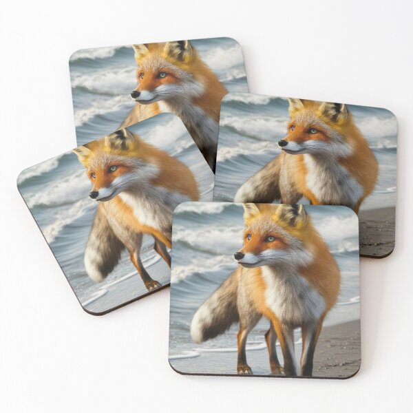 Item preview, Fox Portrait. beach view designed and sold by FoxVibes.