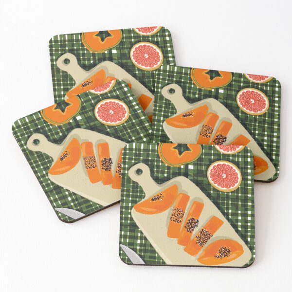 Item preview, Exotic and Colorful: Papaya Still Life designed and sold by Angélica López R.