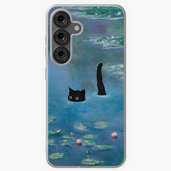 Item preview, Cat Print Monet Waterlily Poster designed and sold by adamsBeverly.