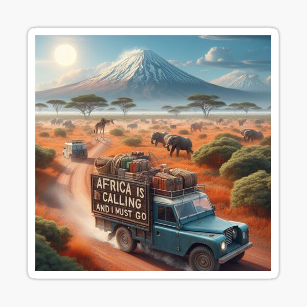 Item preview, Let's Go To Africa designed and sold by TheHelpingCat.