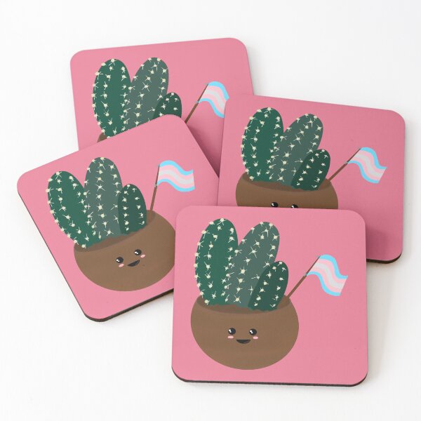 Item preview, Feliz Orgullo Trans Cactus Rosa designed and sold by Pixel and Paintbrush.