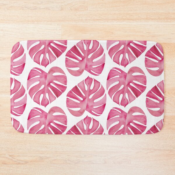 Item preview, Pink Monstera Pattern on White designed and sold by JocelynBateson.